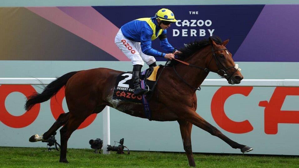 Desert Crown winning the Epsom Derby in 2022